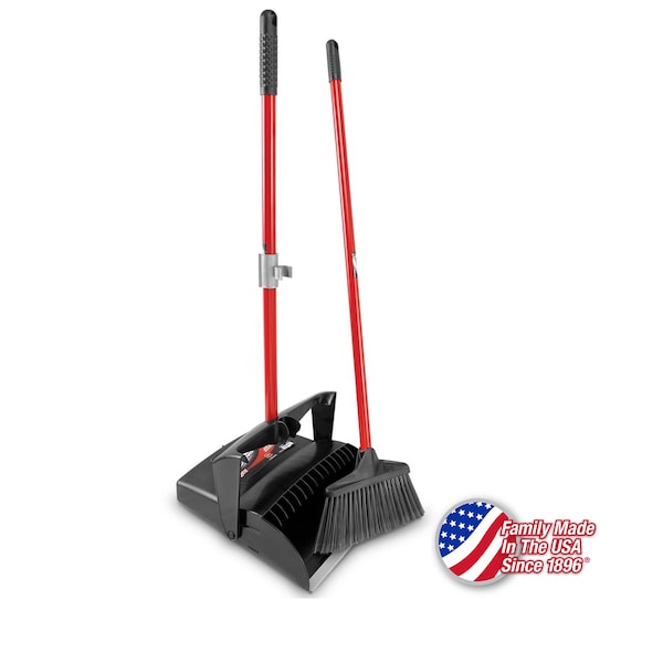 Libman Commercial Premium Lobby Broom And Dust Pan Set Open Lid, 2PK 1194 - main